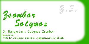 zsombor solymos business card